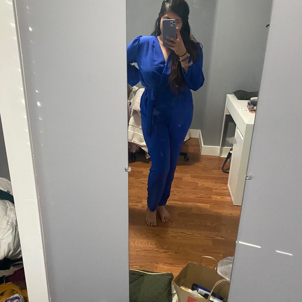 Navy blue romper